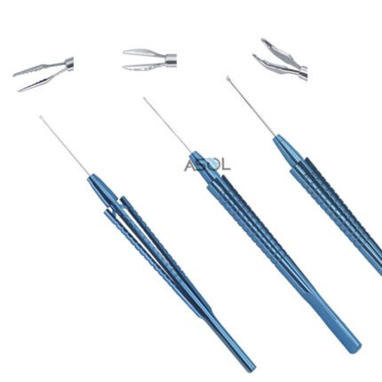 Factory Outlet Crocodiles Forceps Serrated 23G Vitreoretinal Forceps Microsurgical Instruments