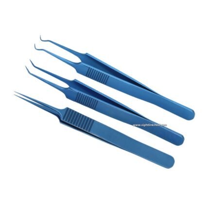 Fine Instrument Angle Jeweler Style Forceps #5 Acne Needle Micro Surgical Tweezers