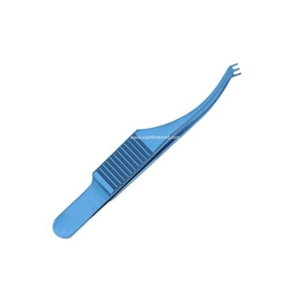 Ophthalmic Surgical Instrument With Teeth Polack Corneal Suturing Forceps 75mm Long