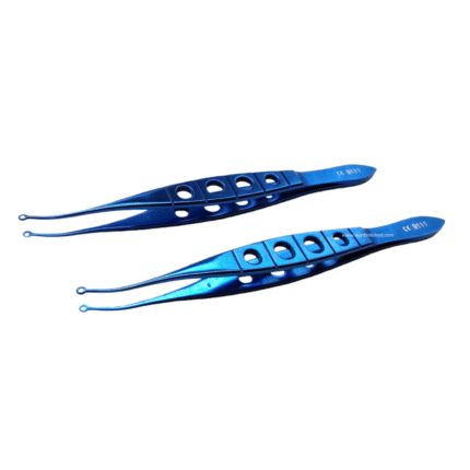 Titanium Perone Lasik Flap Forceps With 2mm Rings Hole Eyelid Tools Instrument