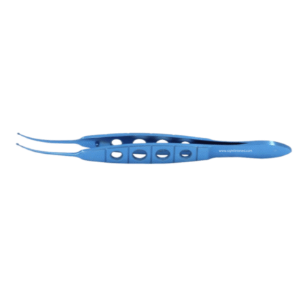 Ophthalmology Titanium Lasik Forceps Solid Oval Tips Medical Tweezers