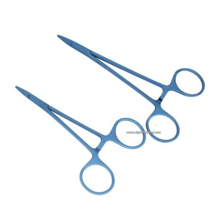 Titanium Straight Needle Holder 5.5inches Long Micro Suture Needle Holding Forceps