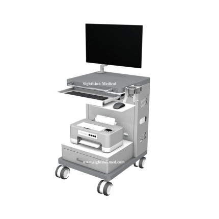 Mobile Ultrasound Equipment Multifunction Laptop Medical Surgical Cart Hospital Trolley Mobile Endoscope Unit Cart