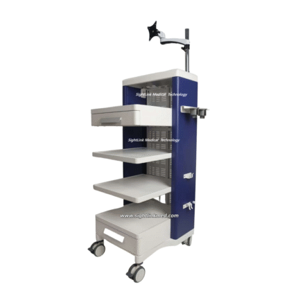 Mobile Ultrasound Equipment Trolley Laptop Cart for Endoscope Medical Surgical Cart Hospital Endoscopic Trolley