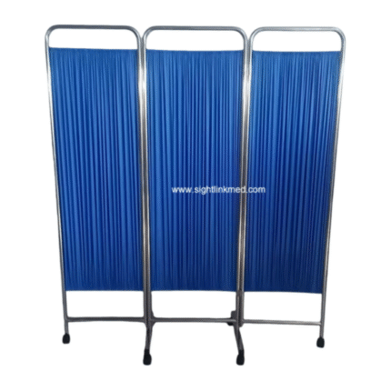 Wholesale Movable Portable Foldable Cheap Medical Hospital Bed Side Patients 3 Fold Stainless Steel Ward Screen