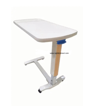 Mobile ABS Overbed Table for Hospital Ward Use Height Adjustable Overbed Table