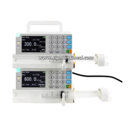New Model Double Channel Vet Clinic Hospital Animal Veterinary Equipment Portable Infusion Pump