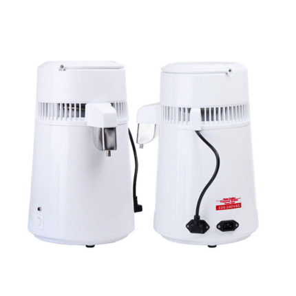 Stainless Steel 4L Portable Water Distiller With Glass Container for Efficient Water Purification